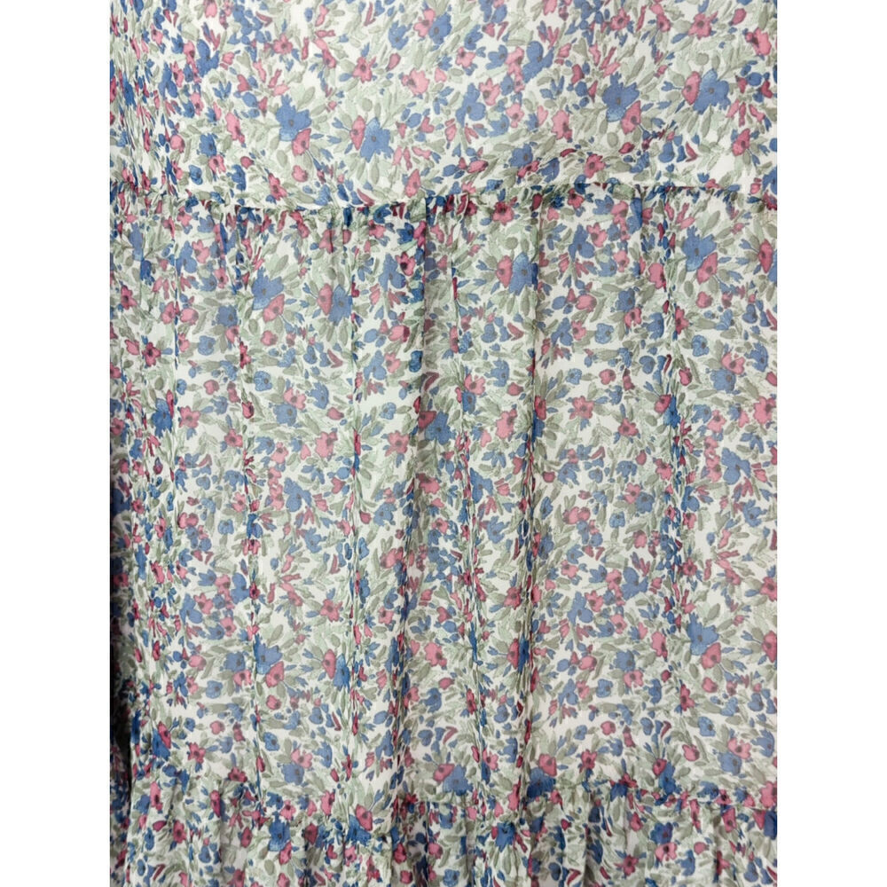 BB Dakota Steve Madden Ditsy Mini Babydoll Peasant Free Spirit Tiered L NWT - Picture 4 of 10